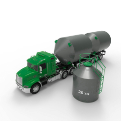 Металлический силос с плоским дном 20 м3 (26 тн)