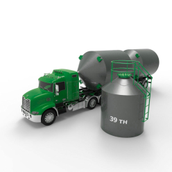 Металлический силос с плоским дном 30 м3 (39 тн)