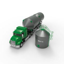 Металлический силос с плоским дном 45 м3 (59 тн)